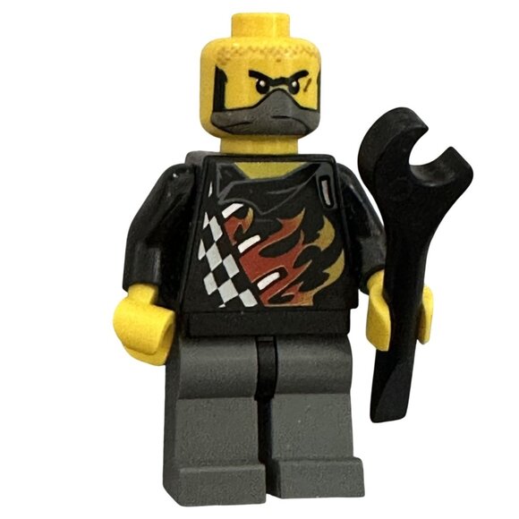 Lego Minifigure Backyard Blaster 1 Bart Blaster World Racers wr009 No Helmet - Picture 1 of 2